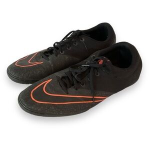 Nike Shoes Mens Mercurial Pro IC Black Mango Orange Soccer Flat Sneakers Size 12